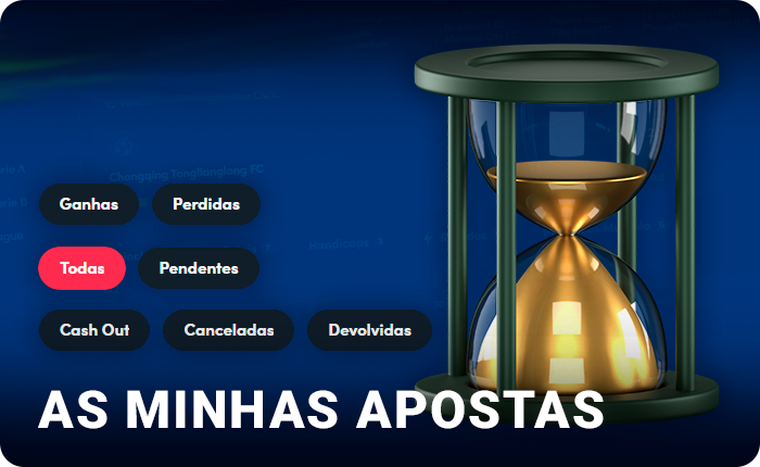 Seção de apostas pessoais do usuário Betano