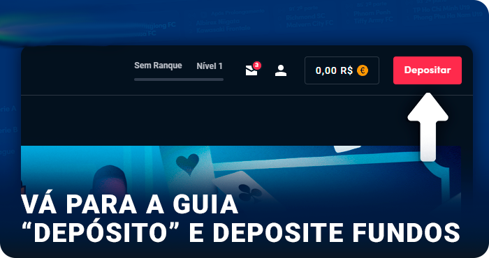 Recarregue sua conta antes de apostar no Betano