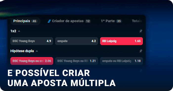 Possibilidade de criar uma aposta expressa no Betano
