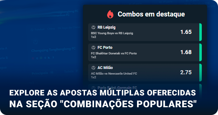 Confira Combos em destaque no site da Betano